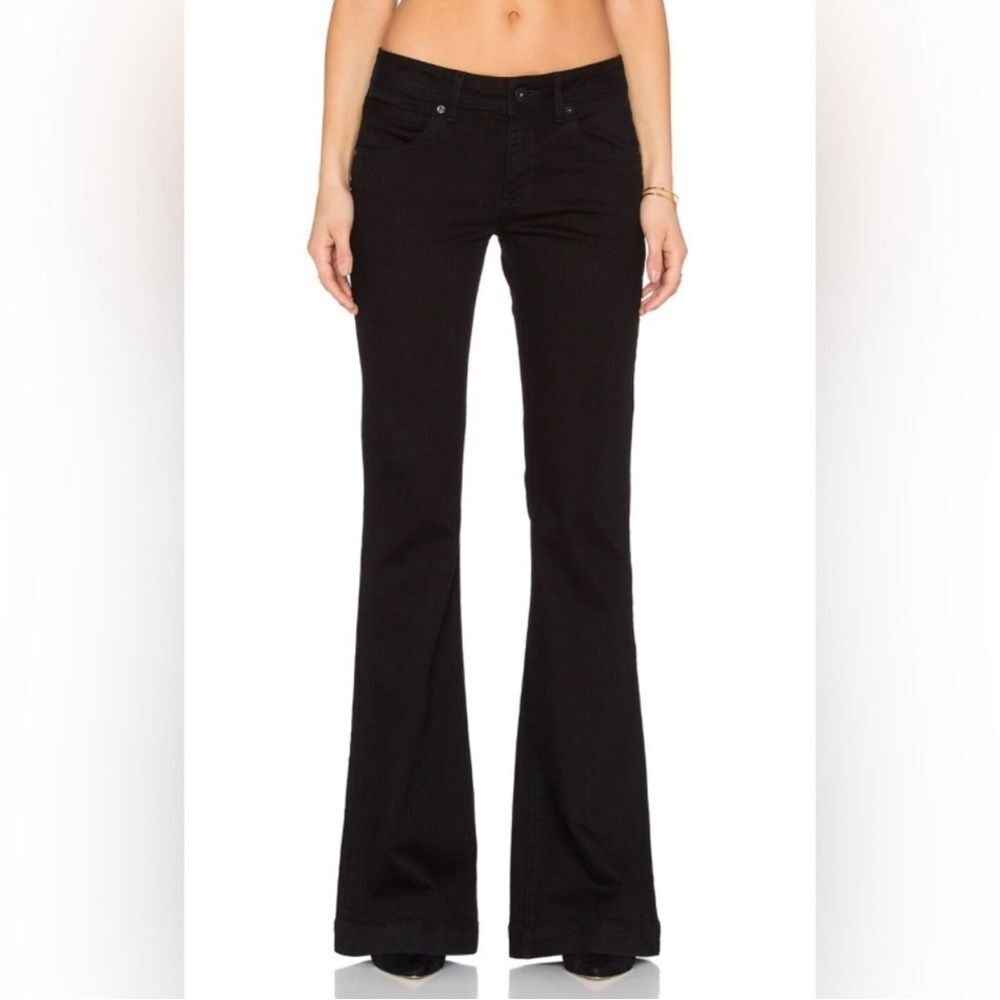 NWT DL1961 Joy Flare Jeans Hail Black DLX Hybrid Size 26 - Picture 2 of 16